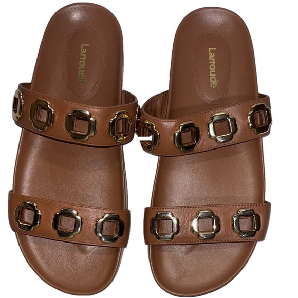 Larroude Shoes - NEW LARROUDé Women's Milan Leather Slide Sandals women's size 8